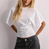Arden | Women Tee With Cotton Drape Silhouette