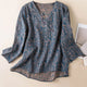 Kaien | Women Blouse with Linen and Wrap Style Relaxed Sleeve