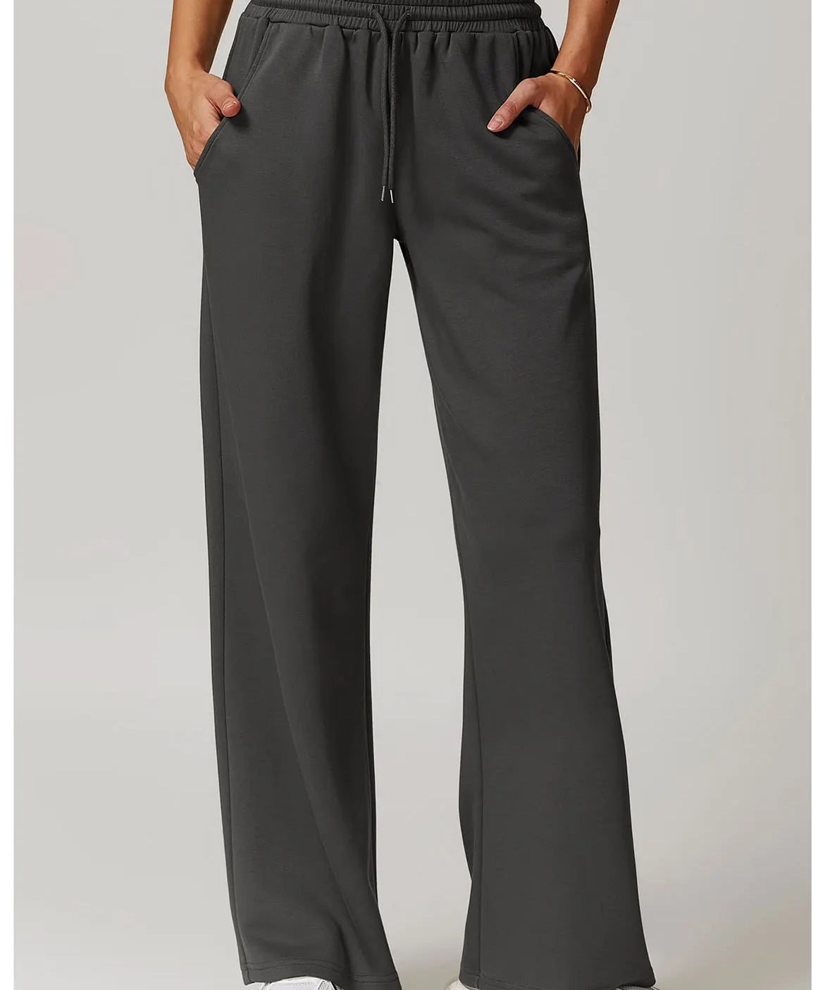 Ayla | Women's Straight Leg Running Pants with Elastic Waist
