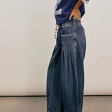 Marlowe | Women's Slouchy Denim Pants with Drawstring Waist