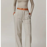 Antonia | Women's High Waisted Running Pants with Elastic Waist