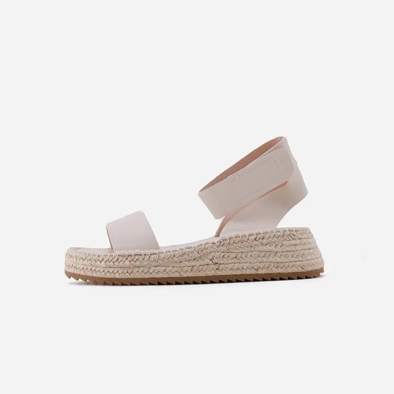 Ophelia | Women's Sandals with Leather Straps and Platform