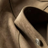 Vincent | Men Jacket with Structured Twill and Suede