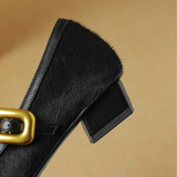 Feline | Women Heels with Leopard Print and Buckle