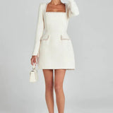 Anastasia | Women's Slim A-Line Mini Dress with Tailored Fit and Pockets