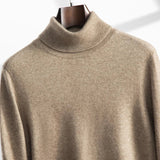 Thaddeus | Men's Cashmere Low Turtleneck Sweater