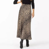 Harper | Women Skirt with Leopard-print and Midi-length