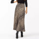 Harper | Women Skirt with Leopard-print and Midi-length