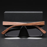 Juniper | Modern Bold Sunglasses with Polarized-UV400 and Bamboo-Frames