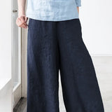 Sylvie | Women's Linen Pants with Elastic Waistband