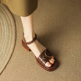Blaire | Women Sandals with Chunky Heel and Flat