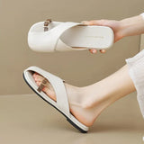 Bellamy | Women’s Sandals with Cross-Strap Buckle and Cushioned