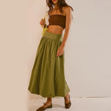 Maravi | Women's Skirt with Stretch Waist and Balloon Hem