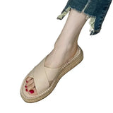 Sorella | Women's Sandals with Woven Leather and Platform