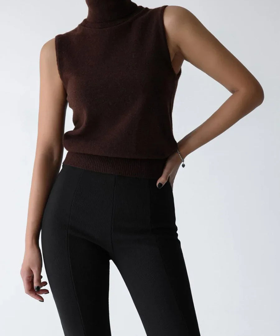 Marenton | Women Knit Top With Wool Cashmere Blend