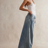 Aria | Women's Denim Pants with Drawstring Waist
