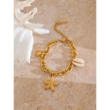 Marée | Women Bracelet with Starfish and Gold Plating