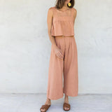 Anya | Women's Culotte Pants with Pleated Front Detail