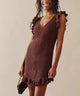 Maribelle | Women's Ruffled Crochet Knit Cover-Up Dress