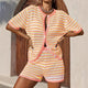 Elodie | Women's Knit Two Piece Set Cardigan Shorts