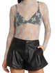 Liana | Women Top With Floral Lace High Neck