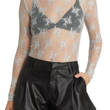 Liana | Women Top With Floral Lace High Neck