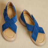 Lenora | Women's Sandal with Cross-Strap and Platform