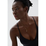 Alméa | Women Necklace with Cross Pendant and Multicolor Stones