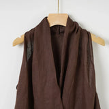 Valienne | Women Top With Linen Cross Neck