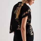 Daisy | Women Top With Chiffon Lace Trim