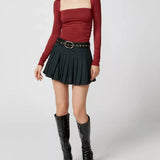 Tuscany | Women Top With Square Neck Slim Fit