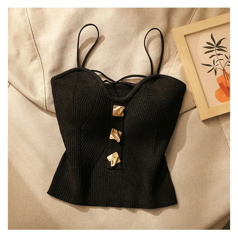 Cecilia | Women Top With Strappy Neckline Design