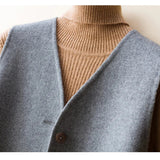 Nathaniel | Men Wool Vest with Structured Layering