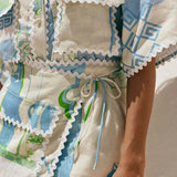 Ophelia | Women's Co-Ord Set Wrap Shorts