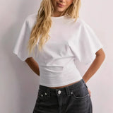 Arden | Women Tee With Cotton Drape Silhouette