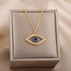 Saphira | Women Necklace with Evil Eye and Blue Stone