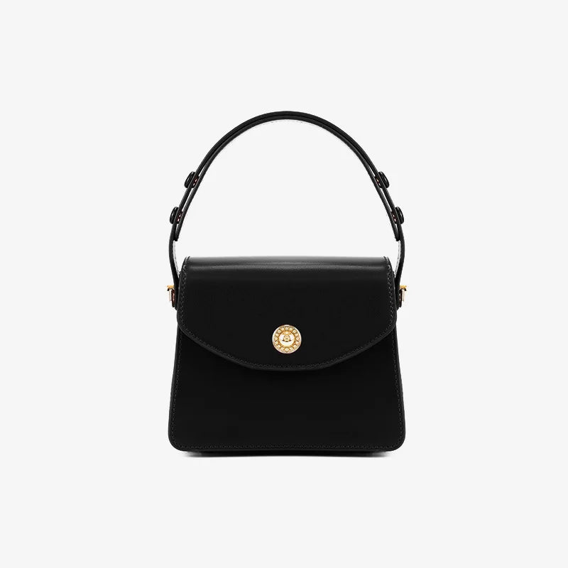 Clara | Women Bag with Leather and Gold Clasp