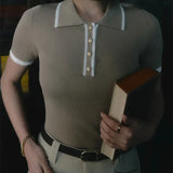 Linea | Women Polo Top With Cotton Contrast Trim