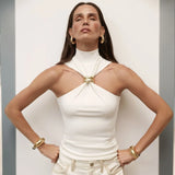 Livia | Women Top With Halter Neck Design