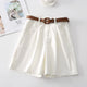 Parker | Women's Shorts with High Waist and Belt