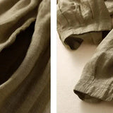 Éline | Women's Linen Tapered Pants with High Stretch Waist