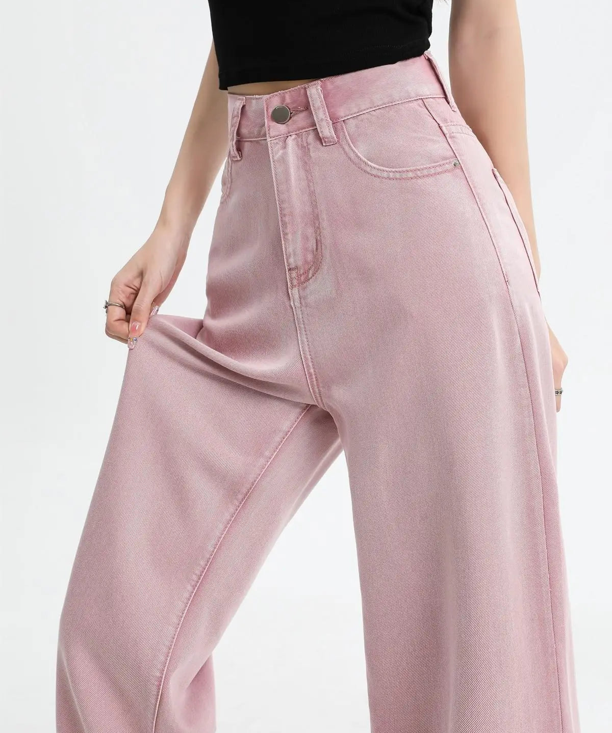 Cecile | Women's Loose Fit Full Length Jeans with High Waist