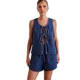Avery | Women's Denim Two Piece Set Shorts