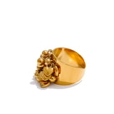 Valmara | Women Ring with Heart Charms and Gold Plating