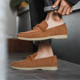 Lawrence | Men's Suede Tassel Loafers with Classic Fit