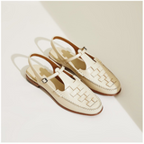 Nerissa | Women's Sandals with Slingback and Woven Detail