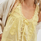 Fiorella | Women Camisole With Lace Trim Detail