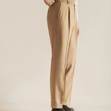 James | Men's Trousers with Pleated Front and Elastic Waistband