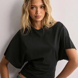 Arden | Women Tee With Cotton Drape Silhouette