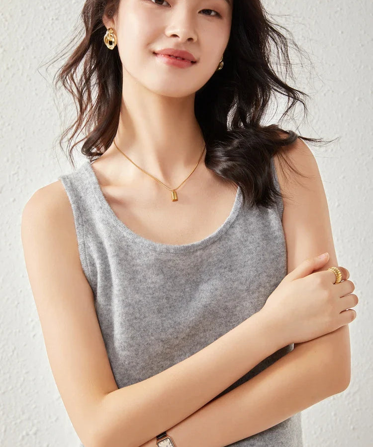 Ivanna | Women Vest With Cashmere Fabric
